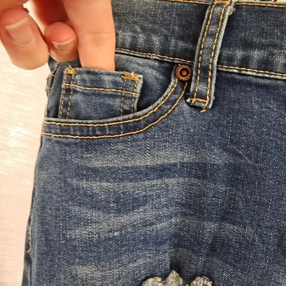 So Nikki girls distressed skinny jeans Size 12